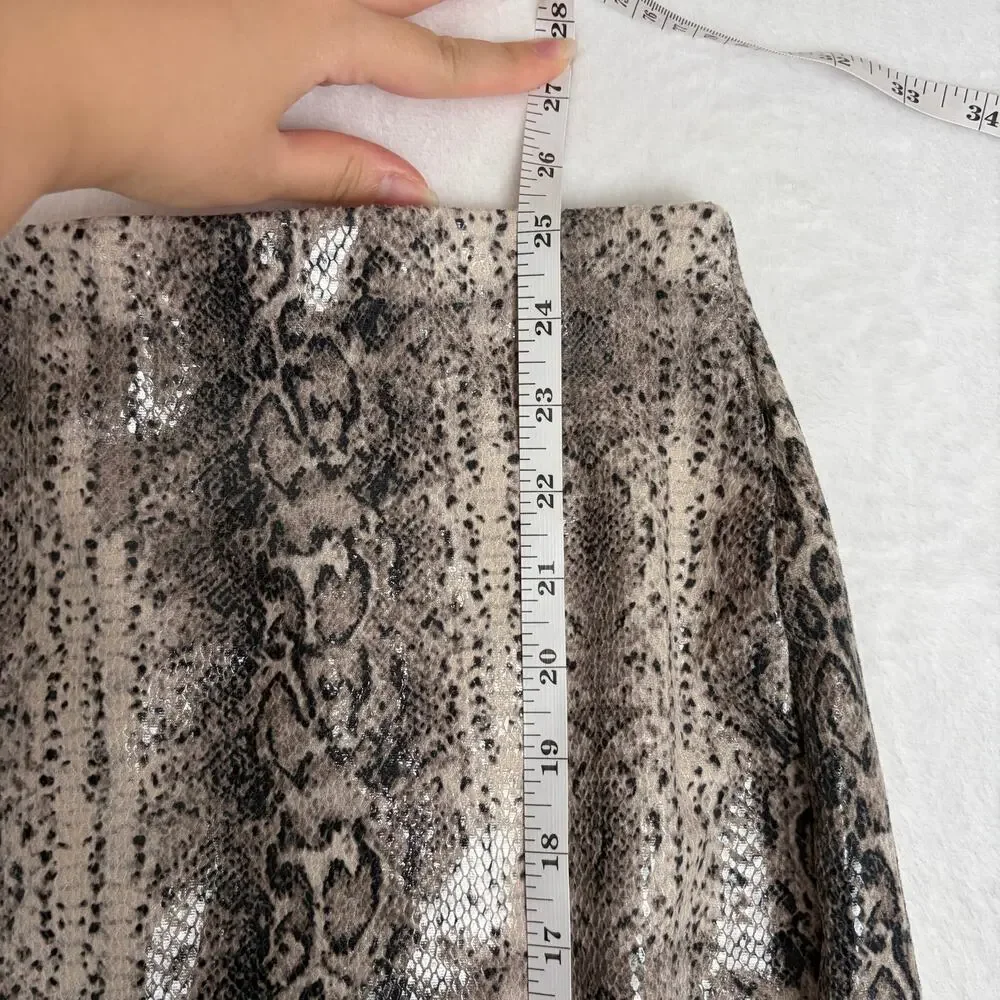 NWT EXPRESS Faux Snakeskin Pencil Skirt Women's M Avant Garde Glam Mob Wife Y2K